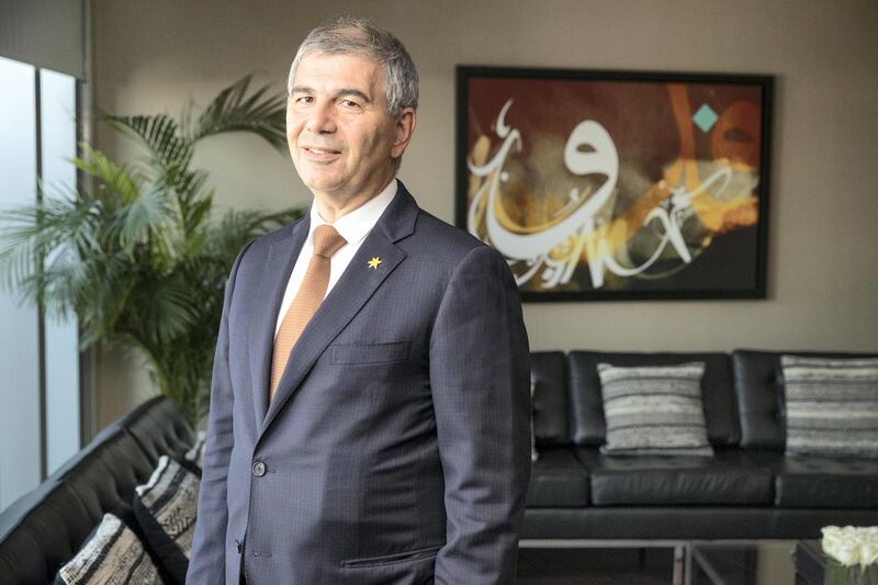 DUBAI, UNITED ARAB EMIRATES. 15 MARCH 2018. Patrick Chalhoub, the CEO of Chalhoub Group at their offices in Dubai Design District. (Photo: Antonie Robertson/The National) Journalist: Dania Saadi. Section: Business.