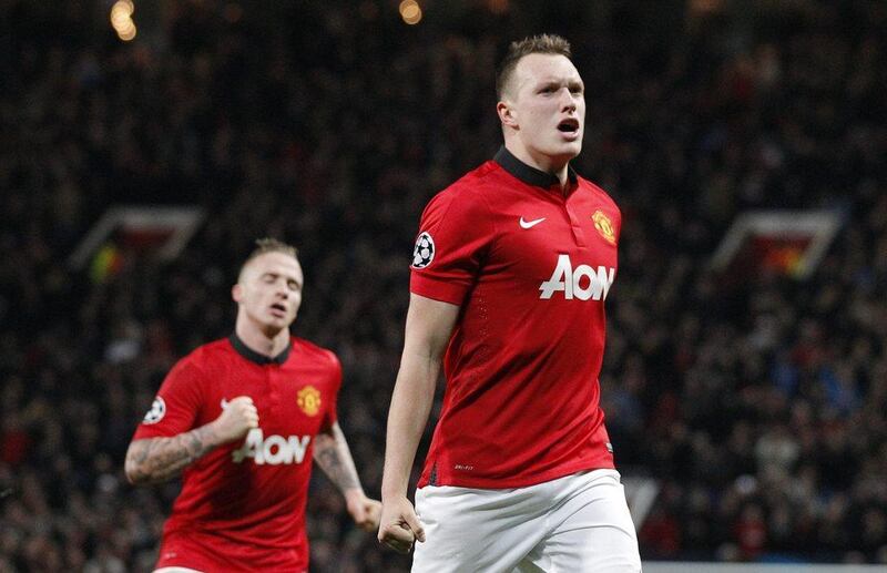 Phil Jones scored Manchester United's lone goal in a 1-0 win over Shakhtar on Tuesday night. Jon Super / AP