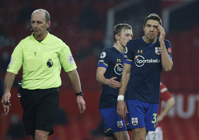 Jan Bednarek, 4 - The Pole steered the ball into his own net in the 34th minute following a wicked Rashford cross and should have been stronger when trying to deal with Martial on the way to United’s fifth, before receiving a very harsh red card for bringing down Martial for a penalty late on. EPA