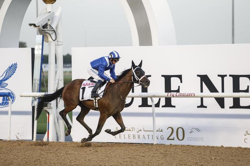 Etijaah will be in action when horse racing returns to Meydan Racecourse, Dubai, on Thursday, November 3, 2016. Antonie Robertson / The National