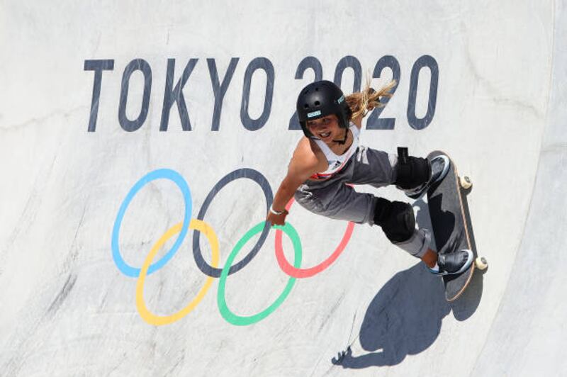 Laureus World Comeback of the Year: Sky Brown (skateboarding). The British teenager claimed a bronze medal at the Tokyo Olympics having only just turned 13. What made it even more incredible was that Brown suffered a skull fracture and broken left wrist and hand when she landed head first in training in June 2020. She was unresponsive when she arrived at hospital but made a full recovery to be one of the stars of the Olympic Games. Nominees: Annemiek van Vleuten, Marc Marquez, Mark Cavendish, Simone Biles, Tom Daley. Getty