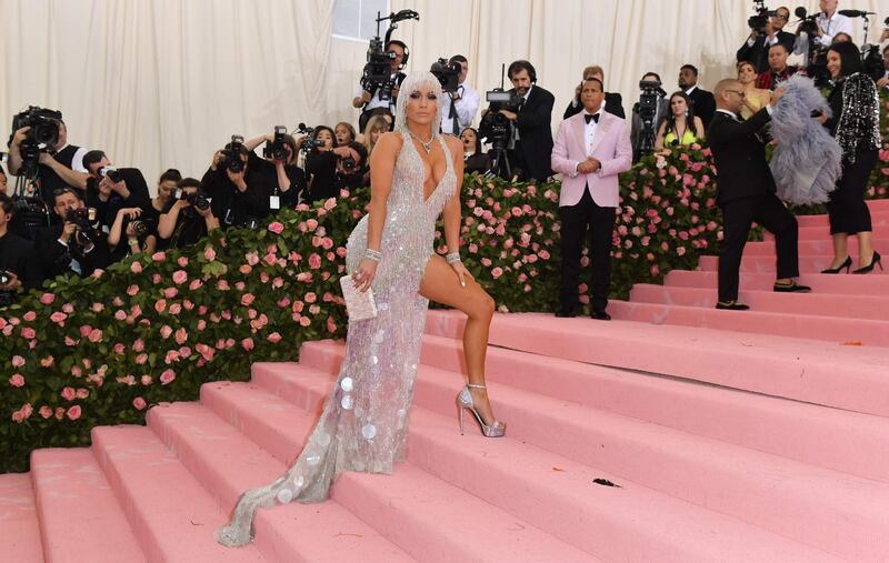 Singer Jennifer Lopez arrives at the 2019 Met Gala in New York on May 6. AFP