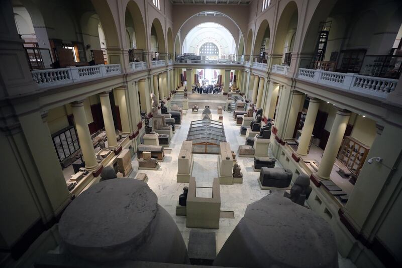 A view inside the Museum of Egyptian Antiquities, one of several tourist attractions that has reopened to tourists in Egypt. EPA