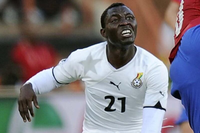 Kwadwo Asamoah and Ghana were knocked out in the quarter-finals of the 2010 World Cup. Martin Meissner / AP