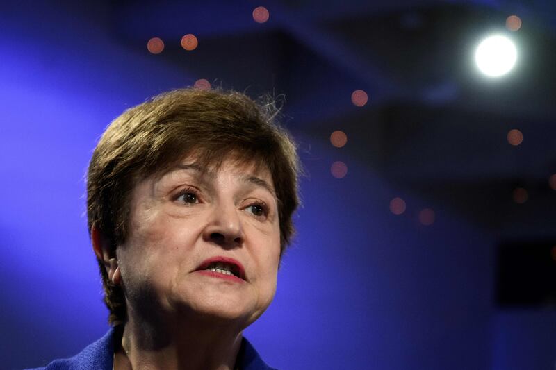 IMF managing director Kristalina Georgieva called on countries to come together to stabilise the global economy. AFP