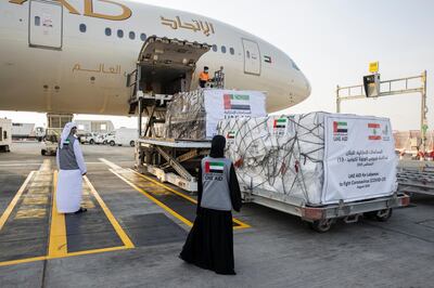Etihad has flown more than 775,000 tonnes of medical aid  to those who need it most. Courtesy Etihad   