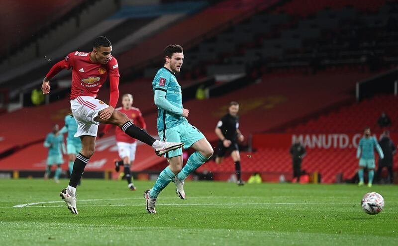 Andrew Robertson, 5 - The Scot was reduced to shouting at Greenwood when the United forward scored in the first half. It was that sort of day for the left back: plenty of noise, little positive production. Getty