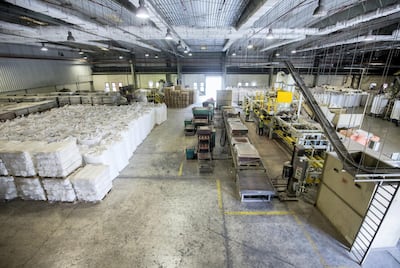 Sharjah, United Arab Emirates: Tour of the facilities at Bee'ah Waste Management.  Ruel Pableo for The National for Anna Zacharias story