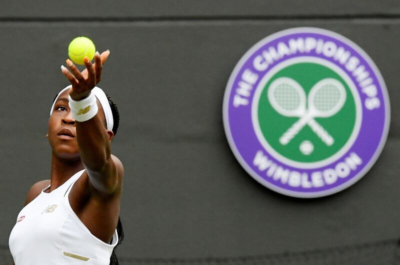 Gauff in action. Reuters