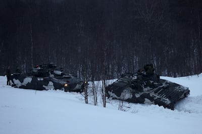 Sweden's armed forces have already taken part in Nato exercises in the Arctic Circle. Reuters 