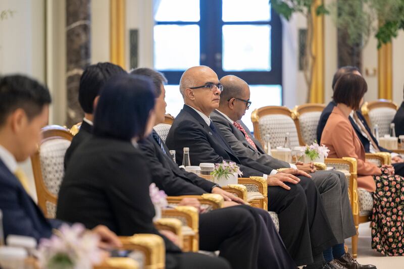 Kamal R Vaswani, Singapore Ambassador to the UAE, at Qasr Al Watan. Mohamed Al Hammadi / UAE Presidential Court