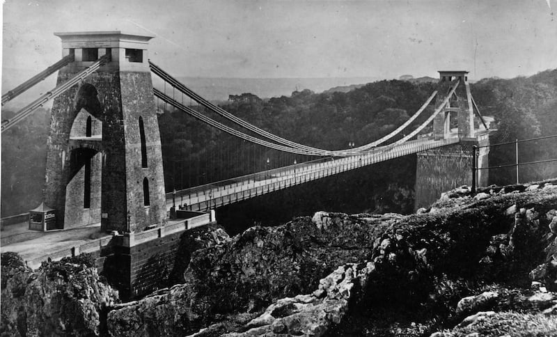 The completed Clifton Suspension Bridge in 1900