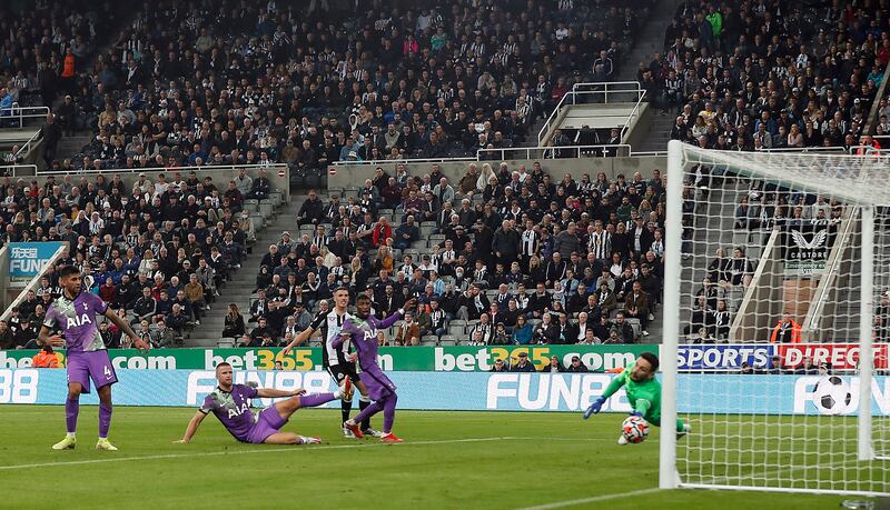Tottenham Hotspur's Eric Dier scores an own goal to make it 3-2. Reuters