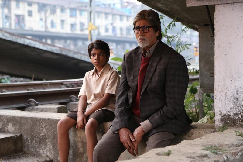 A handout movie still showing child actor Parth Bhalerao and Amitabh Bachchan in "Bhoothnath Returns"  (Courtesy: T-Series)