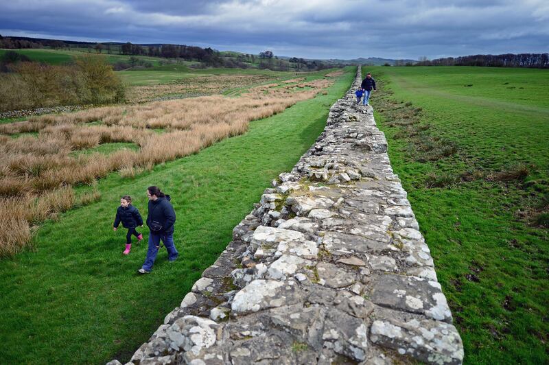 Hadrian's Wall in Scotland, once a frontier of the Roman Empire, is included on the World Heritage List.