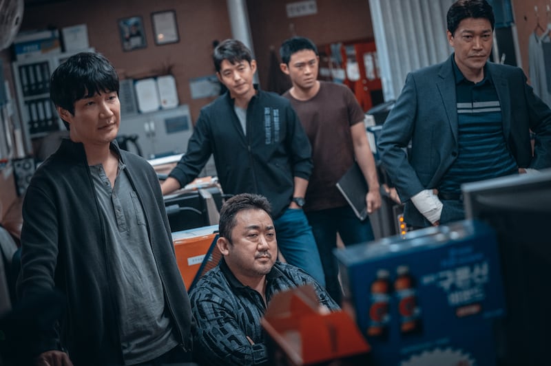 'The Roundup' stars Ma Dong-seok, also known as Don Lee, as the brutal but effective police detective Ma Seok-do. All Photos: Hong Films