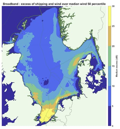 A noise map of the North Sea in Europe JOMOPANS