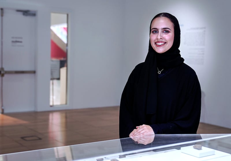 Emirati artist Sarah Al Mehairi. Victor Besa / The National