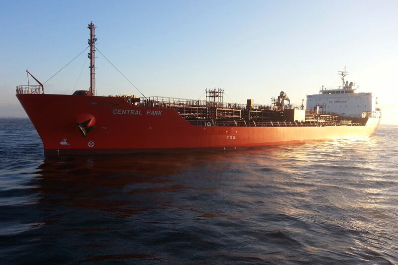 The Central Park tanker is managed by Zodiac Maritime, a company owned by an Israeli magnate. AP