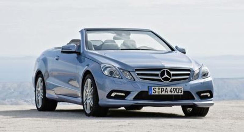 The E-Class Cabriolet helps keeps the wind in check.