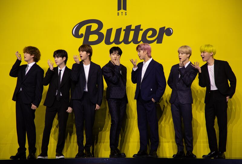 BTS are the most streamed artists in the UAE for the second year in a row, according to Spotify Wrapped. EPA