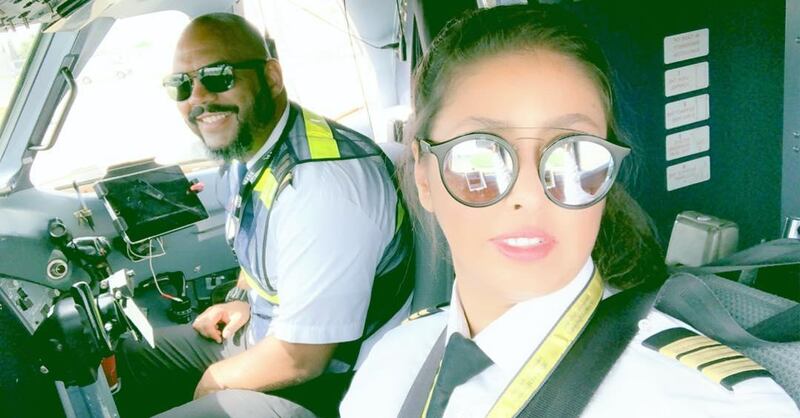 Yasmeen Al Maimani has become Saudi Arabia's first female first officer to fly a commercial plane in the Kingdom. Photo: Instagram 