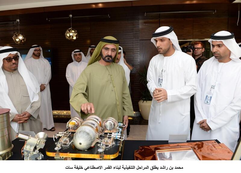 Dubai will reach for the stars with the first 100 per cent Arab satellite designed and built by Emiratis.