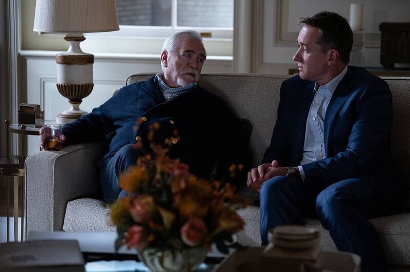 From left, Brian Cox as Logan Roy and Matthew Macfadyen as Tom Wambsgans in Succession. All Photos: HBO