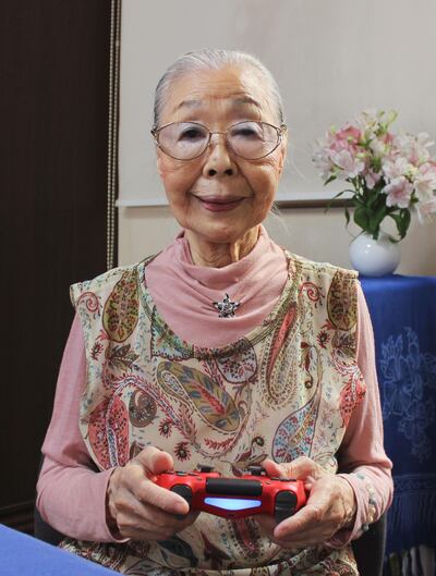 This handout photo taken on May 29, 2020 and received on May 31 courtesy of Keisuke Nagao shows 90-Year-old Hamako Mori, dubbed Japan's "Gamer Grandma", posing with her video game controller in Matsudo, Chiba prefecture. The pensioner known as "Gamer Grandma" spends three or more hours a day battling monsters and going on missions in the virtual worlds of her favourite games, and even has a popular YouTube channel for her fans. - RESTRICTED TO EDITORIAL USE - MANDATORY CREDIT "AFP PHOTO / Courtesy of Keisuke Nagao" - NO MARKETING NO ADVERTISING CAMPAIGNS - DISTRIBUTED AS A SERVICE TO CLIENTS --- NO ARCHIVES ---
To go with interview by Shingo ITO
 / AFP / Courtesy of Keisuke Nagao / Handout / RESTRICTED TO EDITORIAL USE - MANDATORY CREDIT "AFP PHOTO / Courtesy of Keisuke Nagao" - NO MARKETING NO ADVERTISING CAMPAIGNS - DISTRIBUTED AS A SERVICE TO CLIENTS --- NO ARCHIVES ---
To go with interview by Shingo ITO
