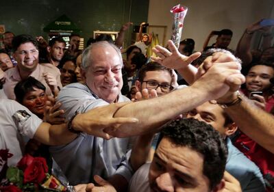 Presidential candidate Ciro Gomes arrives at the Eduardo Gomes International Airport in Manaus, Brazil, September 14, 2018.  REUTERS/Bruno Kelly