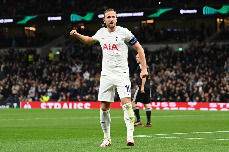 Harry Kane scored a hat-trick after coming on as substitute against Mura on Thursday. Getty