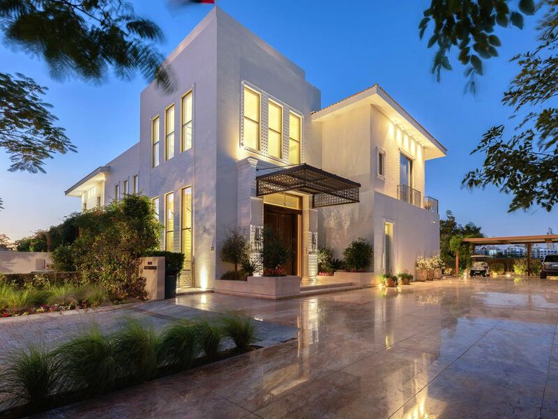 This six-bedroom Wildflower mansion is one of the biggest in Jumeirah Golf Estates. Courtesy Luxhabitat Sotheby's International Realty