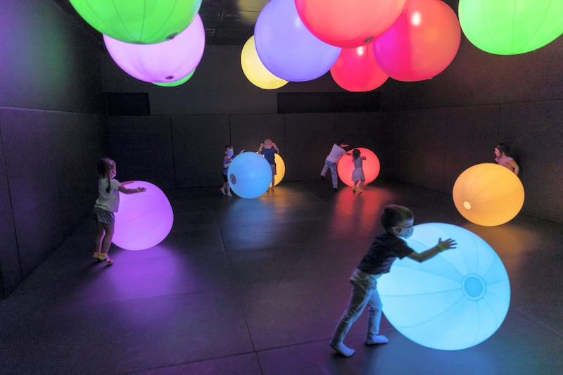 DUBAI, UNITED ARAB EMIRATES. 29 MARCH 2021. Spring camps are super-busy this year. Children playing and learning at the spring camp at Oli Oli in Dubai. (Photo: Antonie Robertson/The National) Journalist: Anam Rizvi. Section: National.