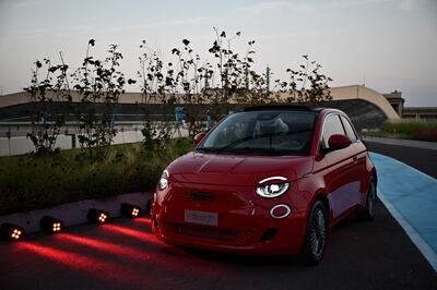 The New Fiat 500 starts at $34,000. AFP