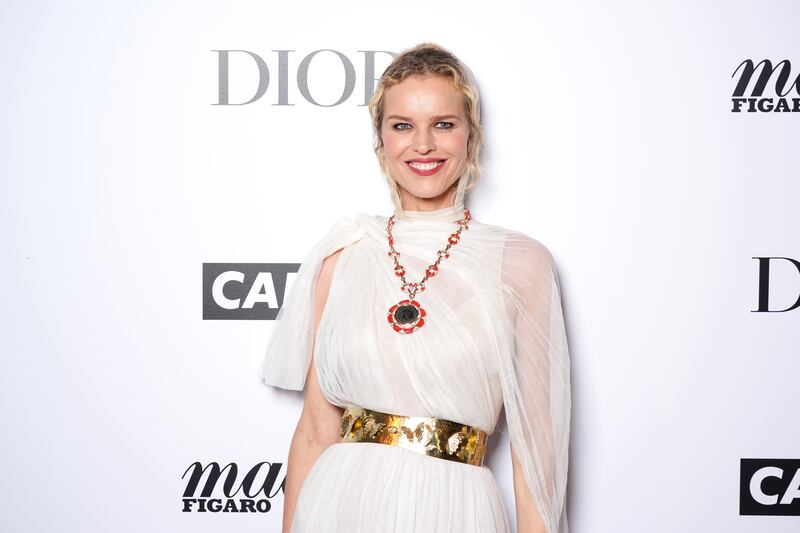 Eva Herzigova attends the Dior x Madame Figaro x Canal + Dinner. Photo: Getty Images for Christian Dior