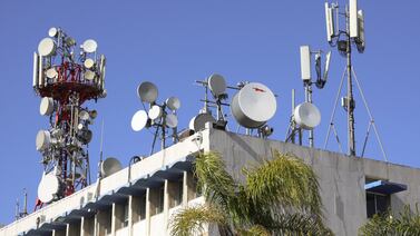 An Ogero building in Beirut. A 10-day cyber attack further disrupted already erratic services. Reuters