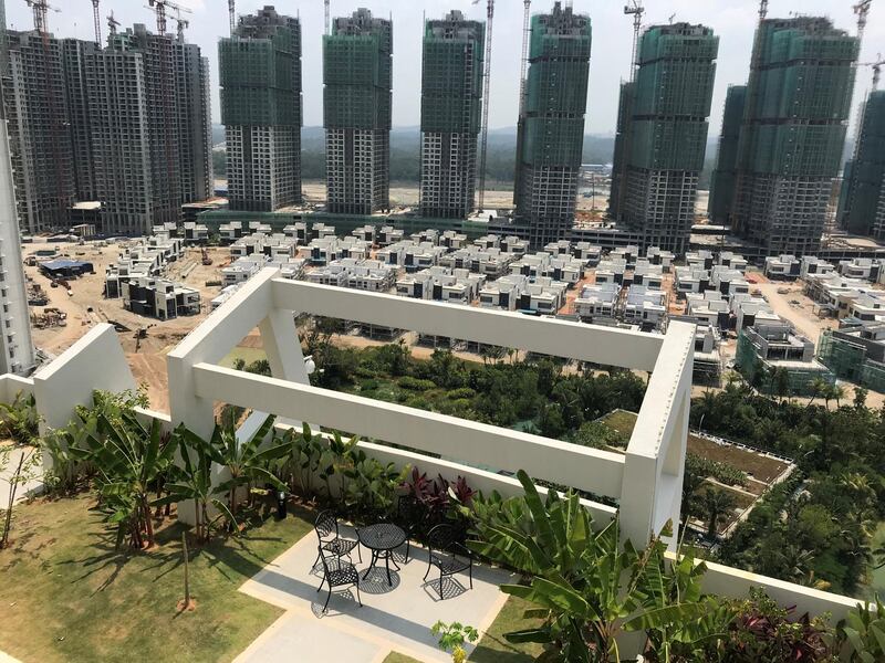 Residential buildings are seen at Forest City in Johor, Malaysia, August 20, 2018.   Picture taken August 20, 2018.     REUTERS/Fathin Ungku