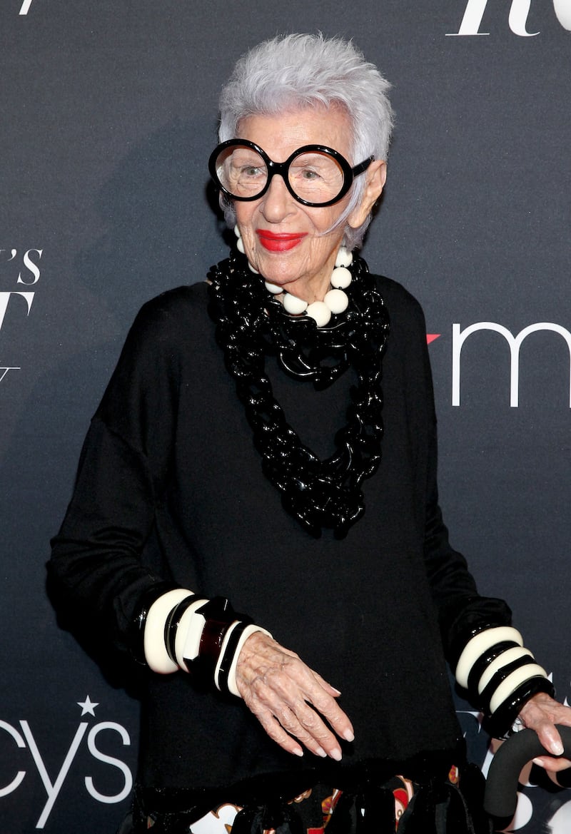 Iris Apfel at the Macy's Presents Fashion's Front Row event in New York in September 2016. AFP