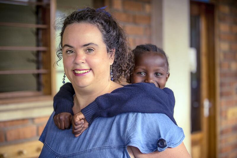 Gemma Sisia, the founder of The School of St Jude in Tanzania with a pupil. Pic courtesy: The School of St Jude
