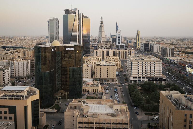 A view of central Riyadh. The contraction of the Saudi economy was primarily driven by a 10.6 per cent decline in oil activities. Reuters