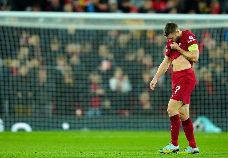 James Milner - 6. The 36-year-old worked hard until he came out worse in a clash of heads. As a result he made way for Elliott in the 48th minute. AP