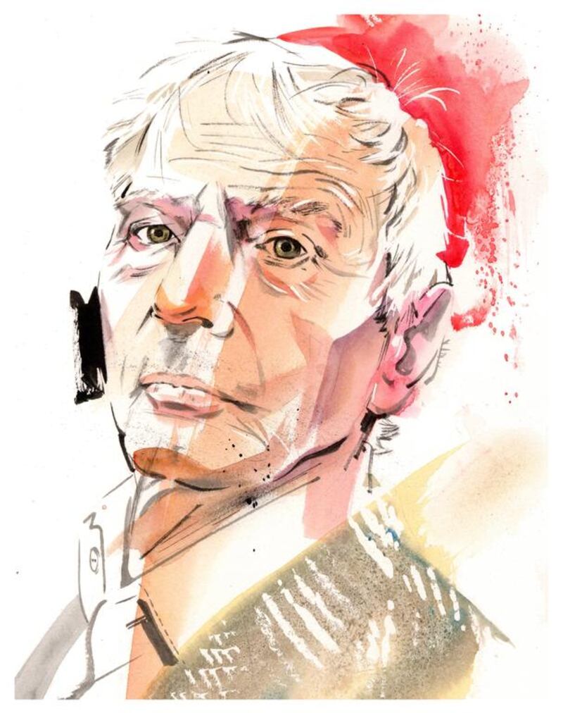 Robert Durst murdered and dismembered his neighbour in 2001, but was acquitted after he pleaded self-defence. Illustration by Gary Wing for The National   