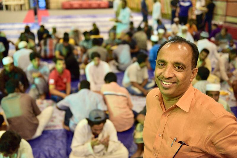 Saji Cheriyan, an Indian Christian businessman who distributed iftars to Muslim workers. Courtesy Al Roeya