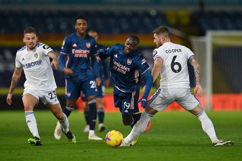 Liam Cooper – 6. Did well to thwart a break at the end of the first half when Leeds were outnumbered at the back. Naïve foul gave Arsenal a decent shooting chance from a free kick, and was relieved later too, when VAR spared him a handball. Getty