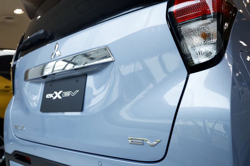 A Mitsubishi eK X electric vehicle. Bloomberg