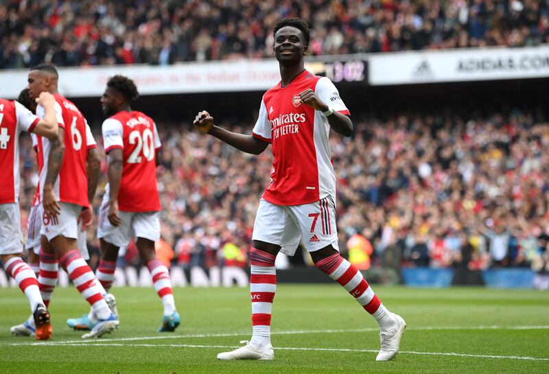 Bukayo Saka 8 – It was another top class showing from Saka as his link-up play was matched by a lovely finish to make it 2-0.


Getty