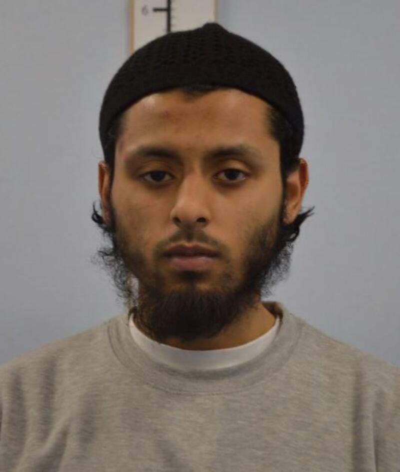 Umar Ahmed Haque is seen in this undated custody photograph recieved via the Metropolitan Police, in London, Britain on March 2, 2018. Metropolitan Police/Handout via REUTERS ATTENTION EDITORS - THIS IMAGE HAS BEEN SUPPLIED BY A THIRD PARTY. NO SALES. NO ARCHIVES.