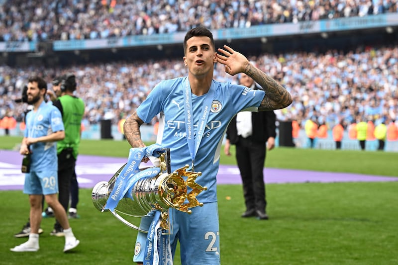 Joao Cancelo 9 - The Portuguese almost seems wasted at left-back, such is his passing ability and knack for supplying teammates during his forays forward. City's player of the season, for me. AFP