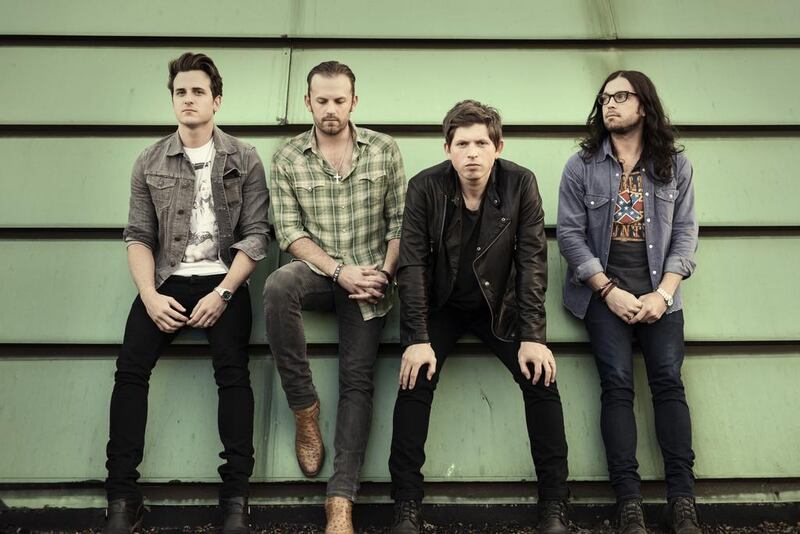 Monarchs of the South: the Kings of Leon, from left to right, Jared Followill (bass), Caleb Followill (vocals and guitar), Matthew Followill (guitar) and Nathan Followill (drums), play in Dubai tomorrow. Dan Winters / Big Hassle PR via Bloomberg