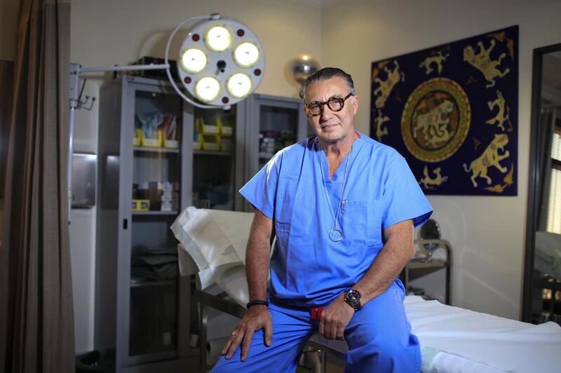 Luiz Toledo, consultant plastic surgeon at Medical Arts Clinic in Jumeirah, says demand is soaring. Sarah Dea / The National